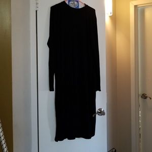 Eileen Fisher mock neck viscose jersey dress